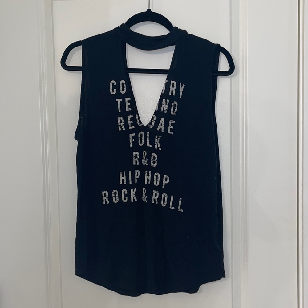 Express black and white tank